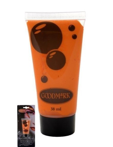 Wasserbasiertes Creme-Make-up 38 ml in Orange - von hoher Qualität, ideal für Karneval, Themenpartys und besondere Veranstaltung